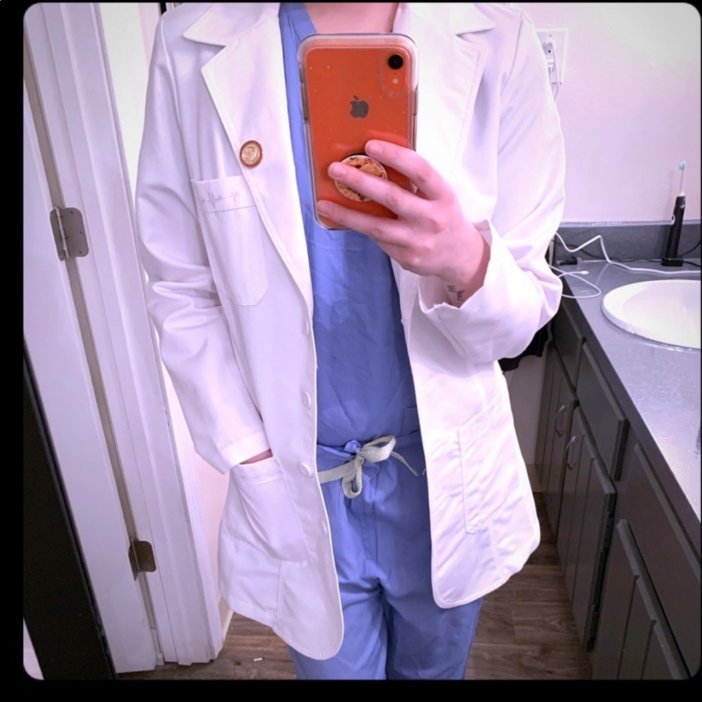 Greys Anatomy white nurse uniform lab coat Small